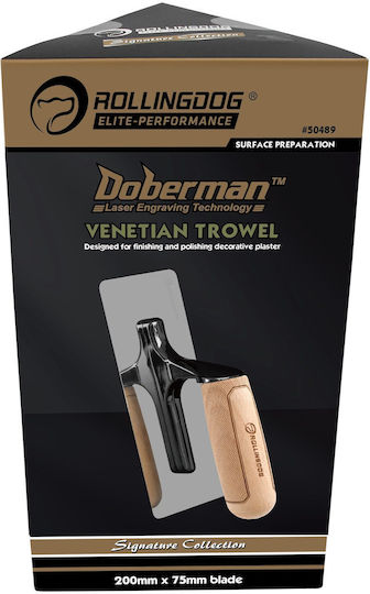 Trowel Decorative Plasters Rollingdog Doberman 200x75mm