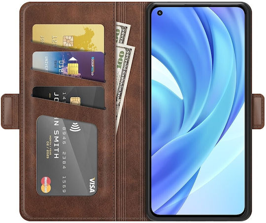 Book Tempered Glass Καφέ (Xiaomi Mi 11 Lite / 11 Lite 5G / 11 Lite 5G NE)