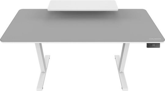 Ηλεκτρικό Γραφείο Gaming με Ρυθμιζόμενο Ύψος 140x60x72εκ. White
