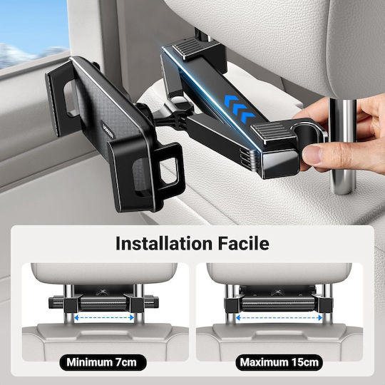Ugreen Car Mobile Mount 12.9" with Adjustable Hooks Black