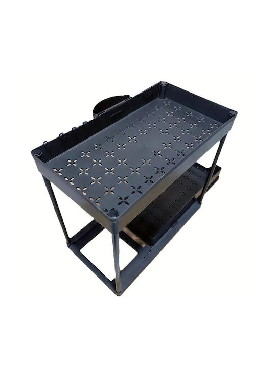 Tabletop Plastic Base Shelf 40.5x22.5x32cm