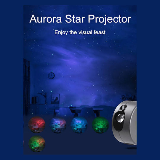 Kids Table Lamp Projector with Star Projection 17x17x9cm