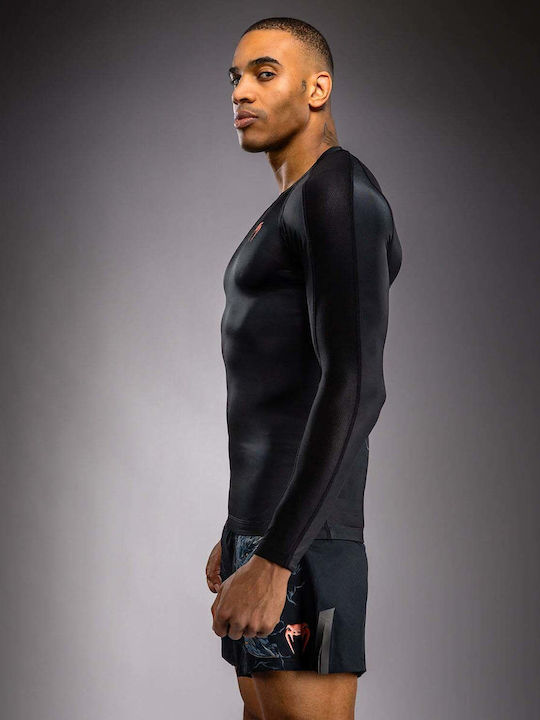 Venum Men's Long Sleeve Shirt VENUM-06240-109 for Jiu-Jitsu Black
