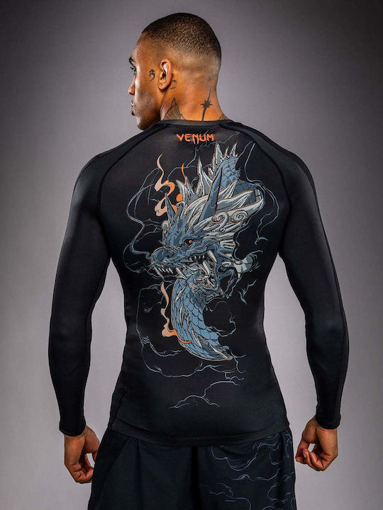 Venum Men's Long Sleeve Shirt VENUM-06240-109 for Jiu-Jitsu Black
