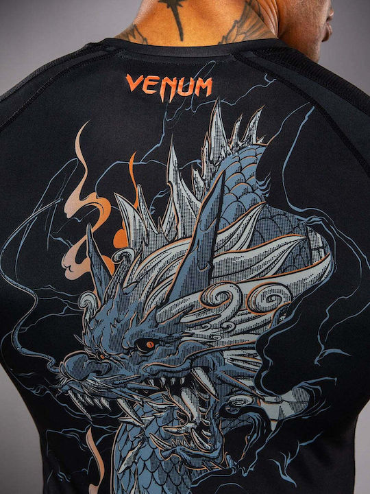 Venum Men's Short Sleeve Shirt VENUM-06241-109 for Jiu-Jitsu Black