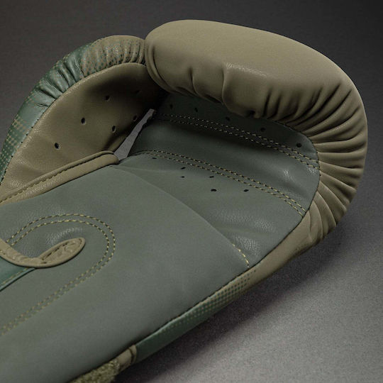 Venum Boxing Gloves from Synthetic Leather for Competition Green