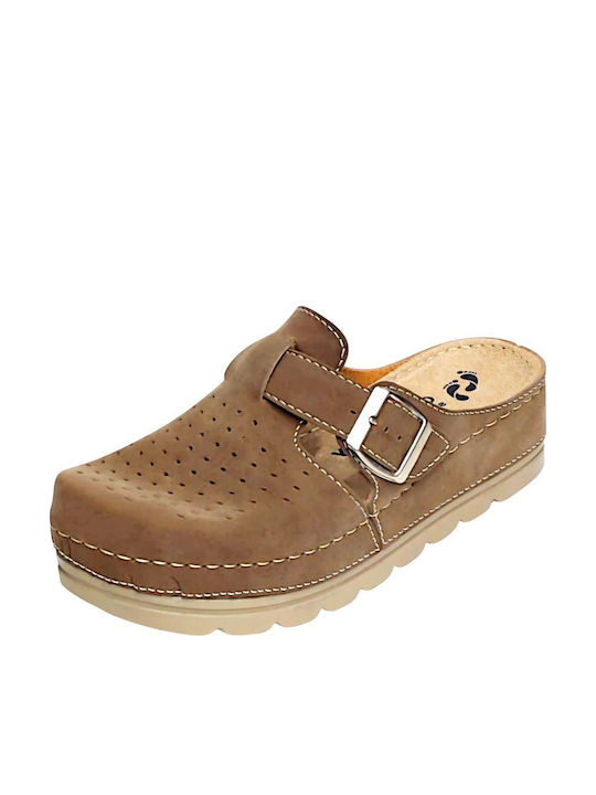 Comfort Way Shoes Γυναικεία Σαμπό Καφέ Comfort Way Shoes Γυναικεία Σαμπό Καφέ
