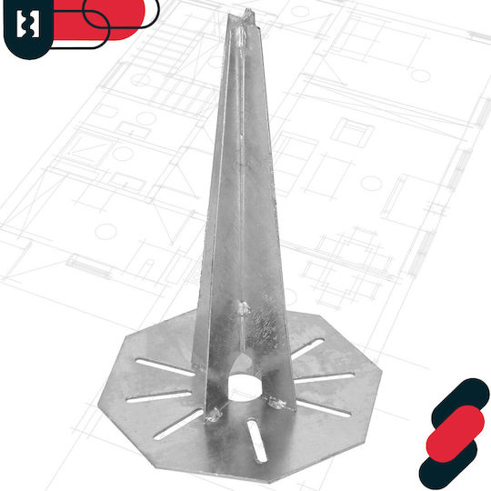 Ground Spike Base Garden Lamps 190 Mm Octagonal Anchor