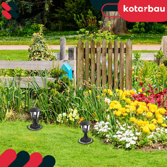 Kotarbau Ground Spike Base Garden Lamps Round Anchor Bracket 115 Mm Set 4 Pcs
