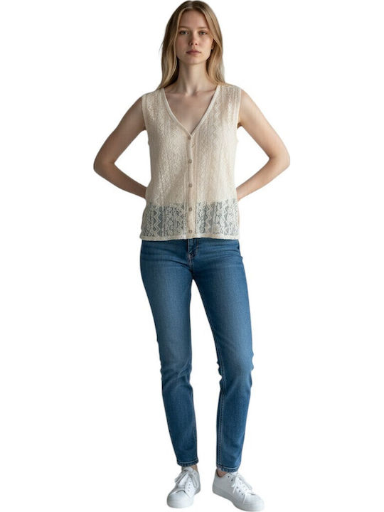 Beiges Damenweste LU70008