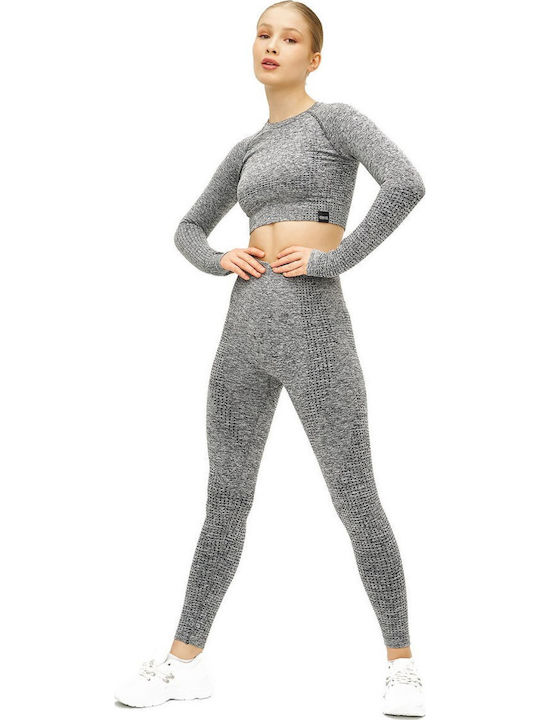 Training Women's Set with Long Gray Leggings