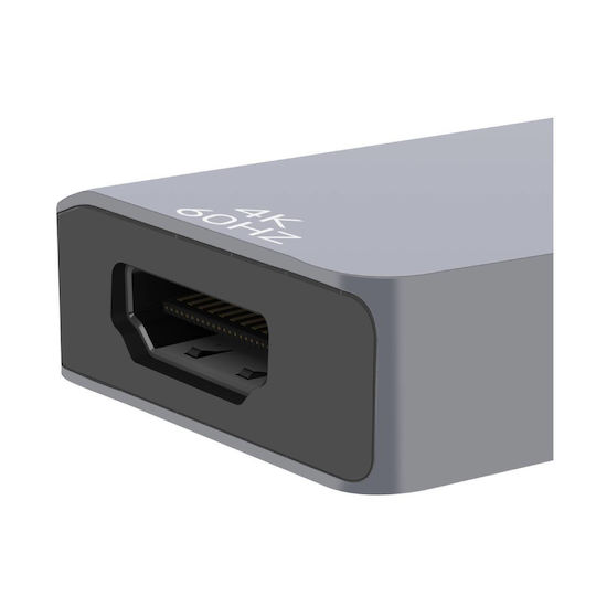 LinQ 5-in-1 USB-C Dockingstation mit HDMI 4K PowerDelivery Grau