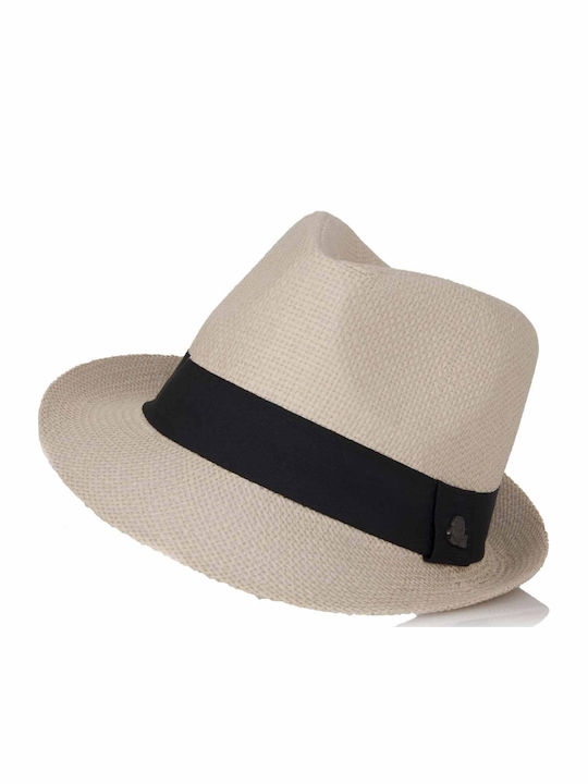 Karfil Fabric Men's Fedora Hat Beige