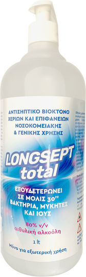 Uplab Pharmaceuticals Longsept Total Hand Sanitizer Spray for Hands with Pump 1000ml