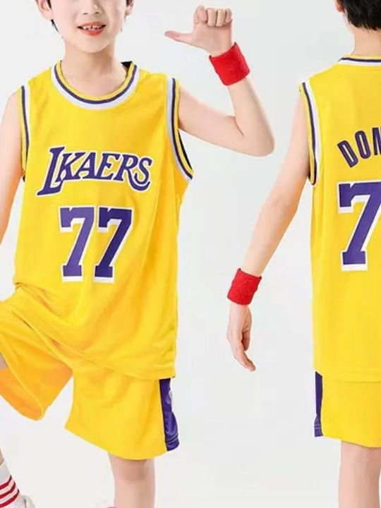 King Kids Basketball Set Doncic L.a Lakers 2026 Home