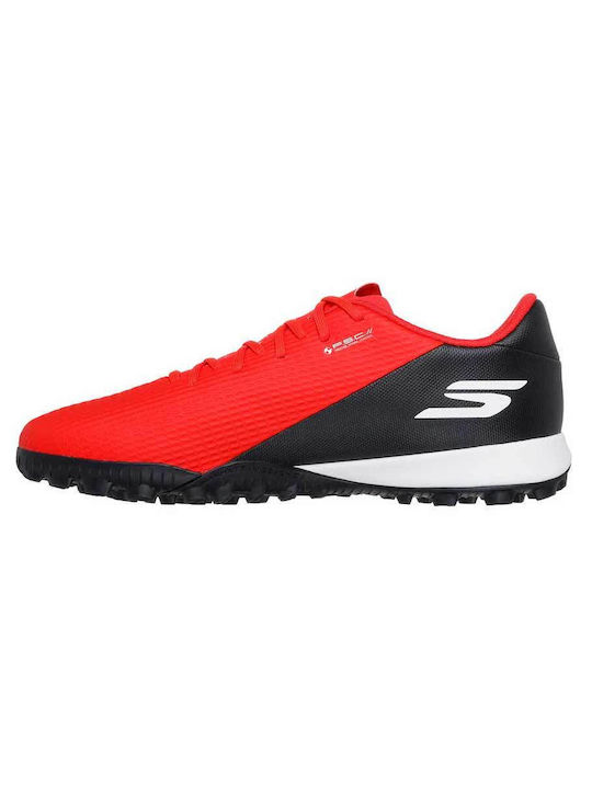 Skechers TF Fußballschuhe mit geformten Stollen Rote Skechers TF Fußballschuhe mit geformten Stollen Rote