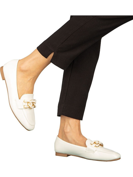 Γυναικεία Loafers σε Λευκό Χρώμα