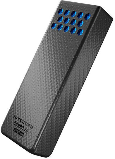 NiteCore Carbo 20 Power Bank 13500mAh 65W with 2 USB-C Ports Power Delivery / Quick Charge 3.0 Blue