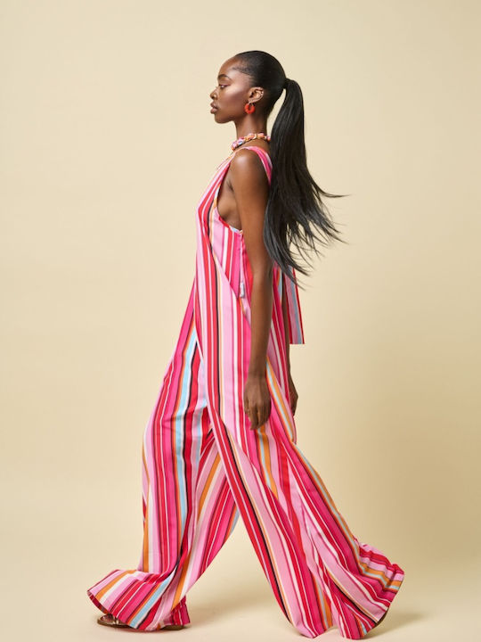 Women's Striped Jumpsuit
