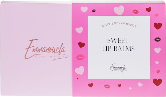Emmanouela Cosmetics Sweet Makeup Set for Lips 3 Pieces