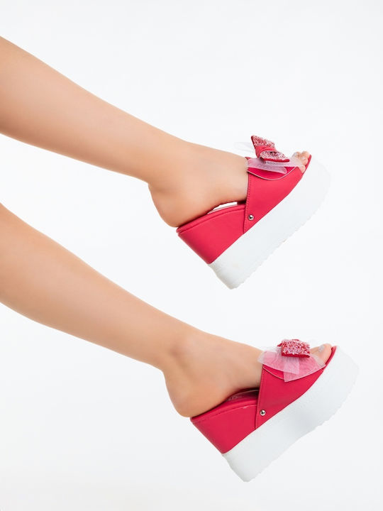 Platforme Dama Tip Slip On Roșii