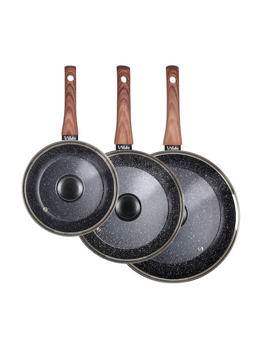 Vilde Aluminum Pans Set with Non-stick Coating 3pcs