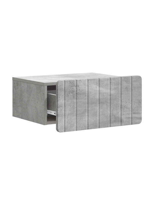 Wooden Gray Bedside Table 49x34.5x24cm