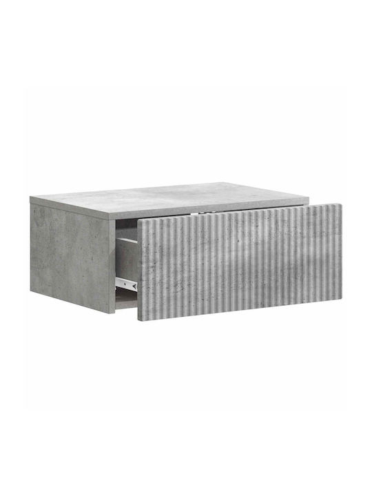 Wooden Gray Bedside Tables 2 Pieces 49x34.5x20cm