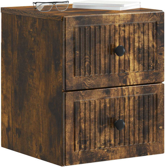 Нощни Шкафчета Дървени Кафяви 2 Бр 33x34.5x40см