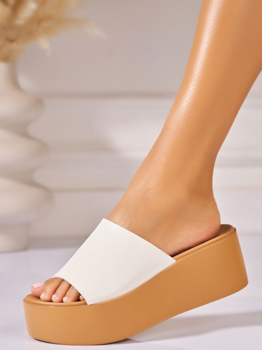 Platforme Dama Tip Slip On Albe