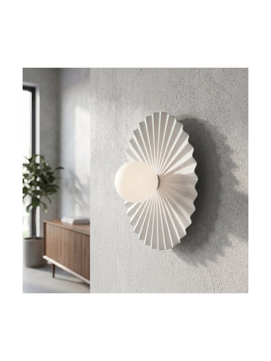 Wall Lamp L Umbra Made In Poland Φ10 Steel & Glass White 1727/k1l-emibig 1727/k1l