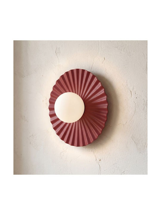 Wall Lamp M Umbra Made In Poland Φ10 Steel & Glass Bordeaux 1729/k1m-emibig 1729/k1m