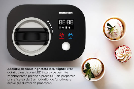 Heinner Ice Cream Maker 1L Black