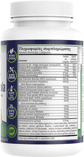 Natural Vitamins Prostate Formula Συμπλήρωμα για την Υγεία του Προστάτη 90 κάψουλες