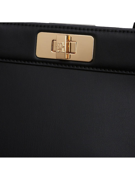 Tommy Hilfiger Modern Geantă De Mână Damă Neagră Tommy Hilfiger Modern Geantă De Mână Damă Neagră