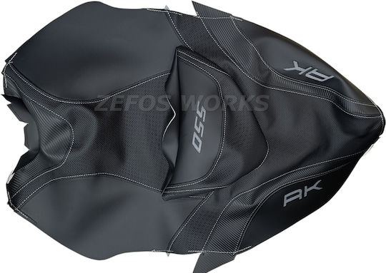 Kymco Ak 550 Anti-Slip Seat Cover 3 Logos