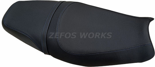 Kawasaki Zzr 1400 Anti-Slip Seat Cover Blue Stitching