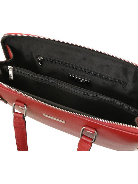 Leather Women's Professional Bag Red