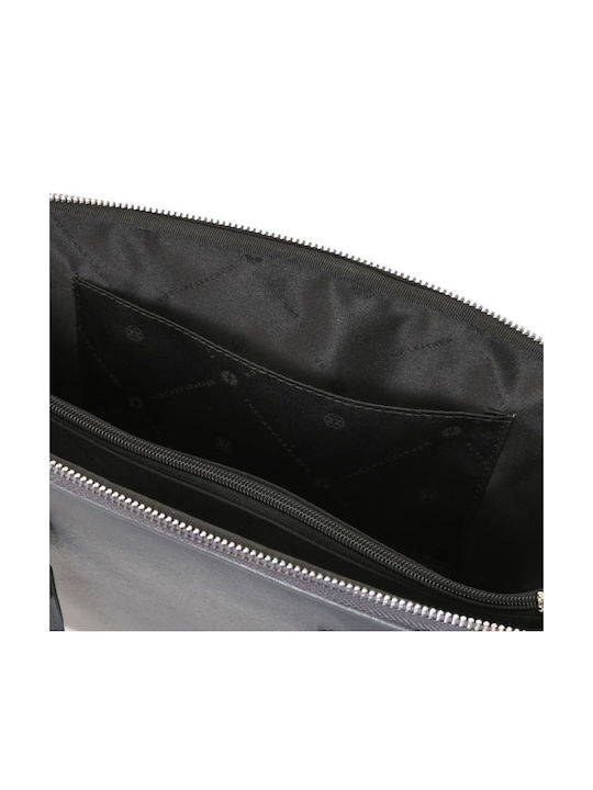Leather Women's Briefcase Grey