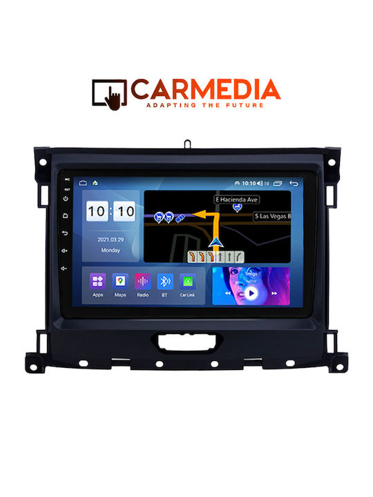 Carmedia Автомобилна Аудио Система За Ford Ranger 2018 (Bluetooth/USB/Wi-Fi/GPS/Apple CarPlay/Android Auto) С Touch Screen 9"