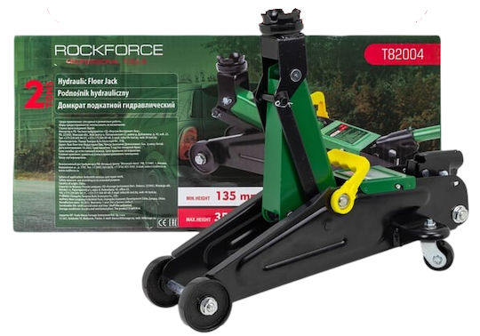 Rockforce Hydraulic Bottle Jack with Lifting Height up to 35cm and Load Capacity up to 8 Tons