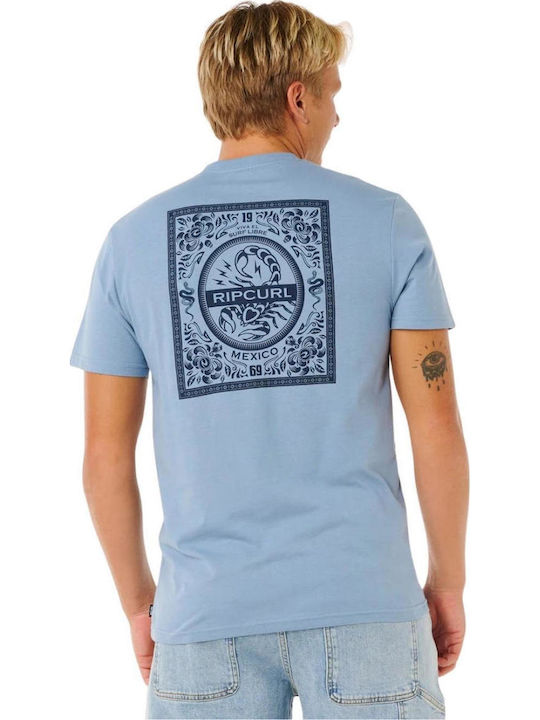 Herrenblusen Kurzarm T-Shirt Blau
