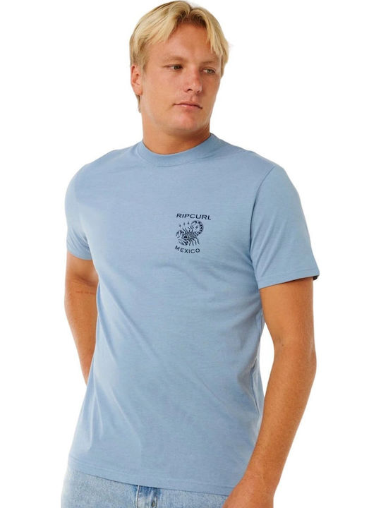 Herrenblusen Kurzarm T-Shirt Blau