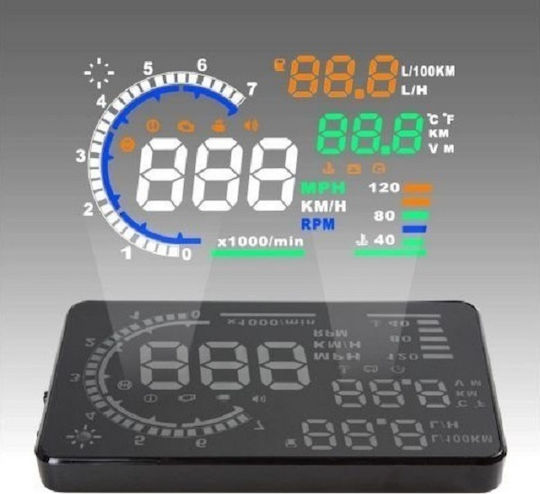 Instrument Digital Head Up Display OBD2 și Turometru Auto