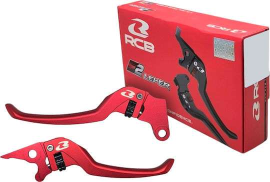 Racing Boy Motorcycle Levers Set for Brake and Clutch Series for Honda GTR 150 Red