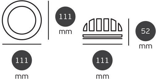 VK Lighting Πλαφονιέρα 40εκ. LED VK Lighting Πλαφονιέρα 40εκ. LED