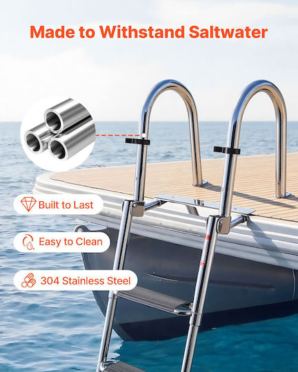 Vevor Aluminum Ladder with 4 Steps