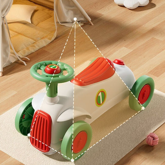 Alista Home Ride On Car for 12+ Months with Sounds White