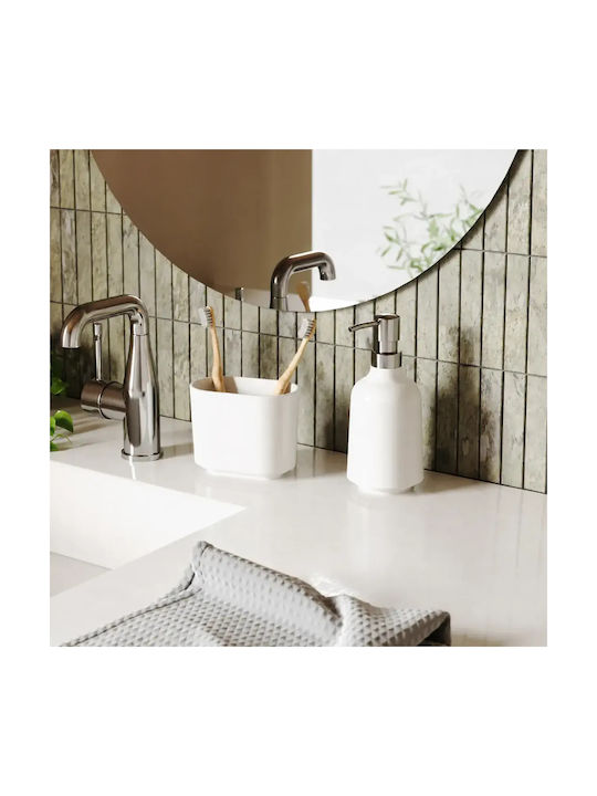Umbra Step Bathroom Accessory Set Plastic White 2 Pieces