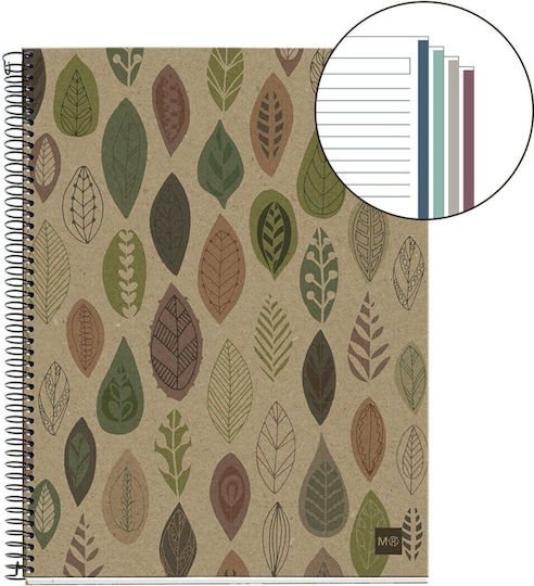 Miquelrius Spiral Ruled Notebook A4 80 Paper Sheets Multicolour